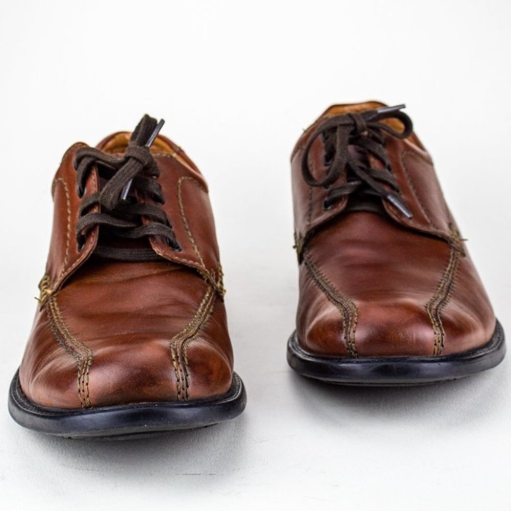 Clarks | Men's Derby Size 13M Brown Leather Uppers Lace-Ups